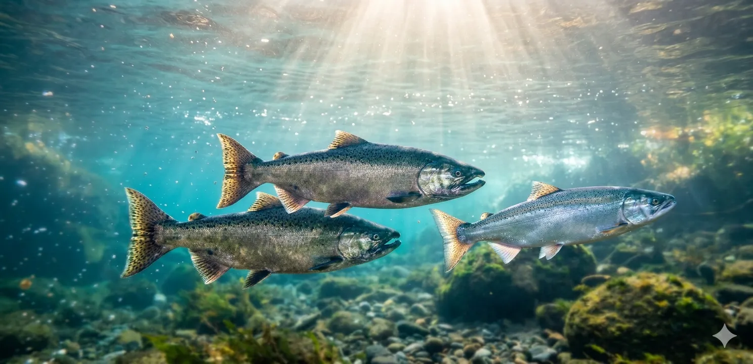 Salmon fishing guides