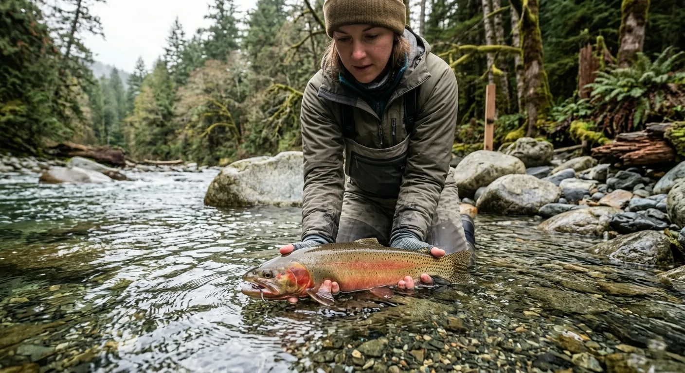 Forest River on Vancouver Island